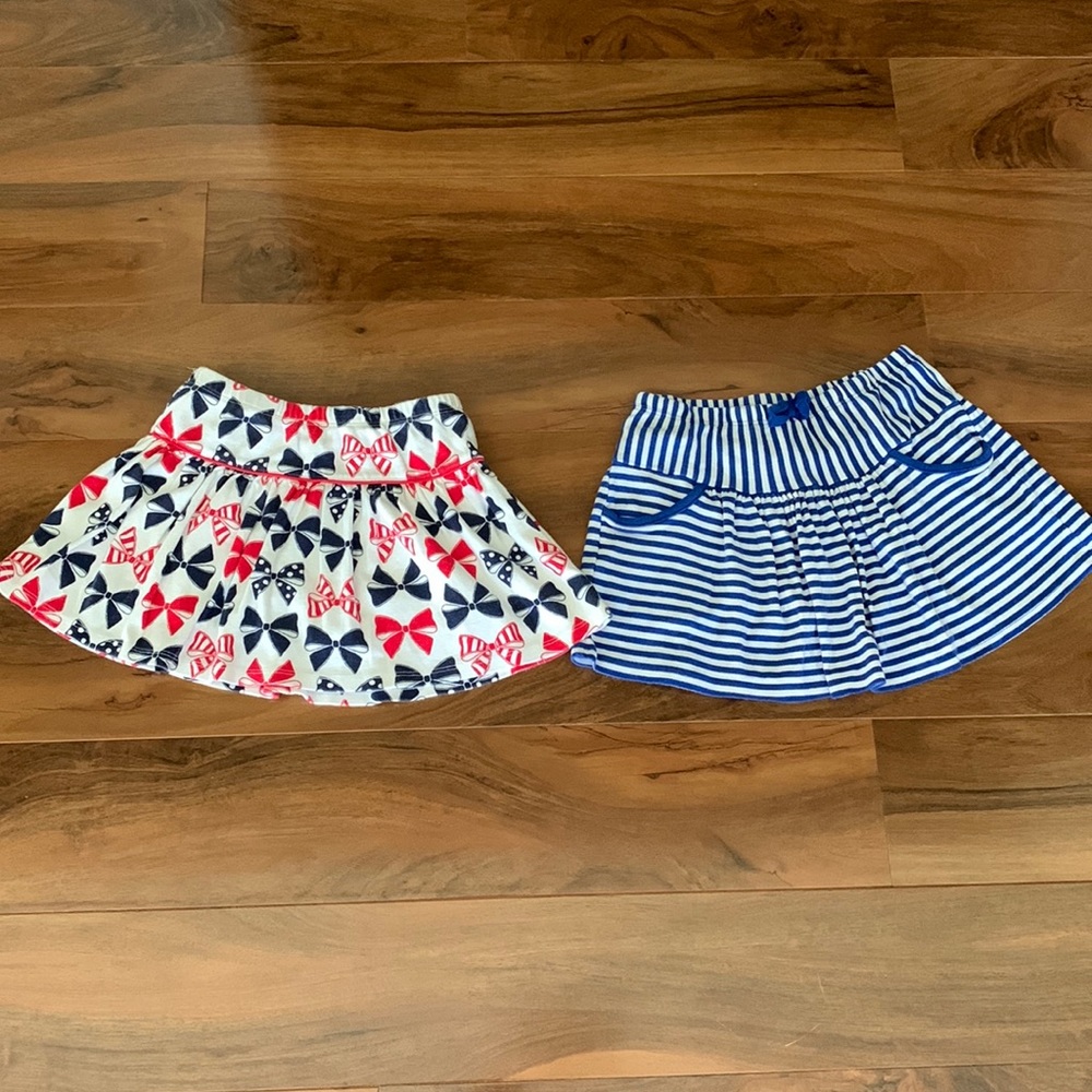 Gymboree size 6 bow 4th July Star Spangled Summer Striped Skort red white blue